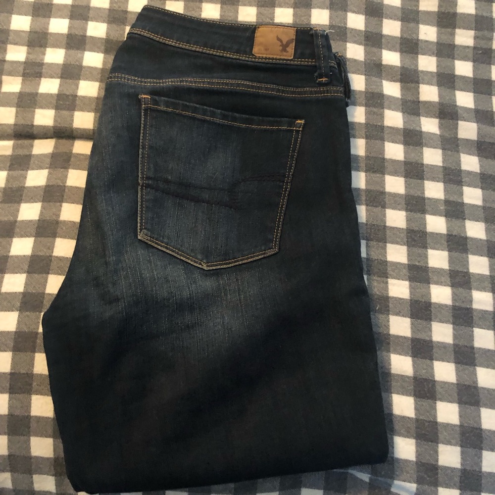 AMERICAN EAGLE SUPER SKINNY JEANS SIZE 16 SHORT